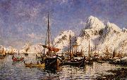 Gunnar Berg From Svolvar Harbor oil